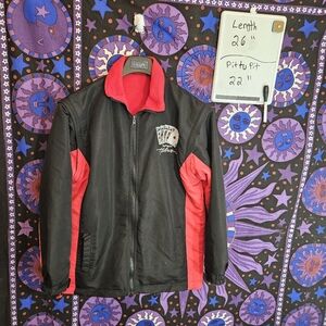 Vintage Hilton Casino Las Vegas Reversible Polyester & Fleece Jacket!